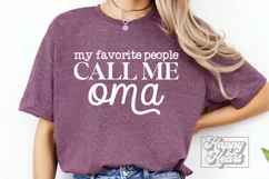 My Favorite People Call Me Oma SVG - Blessed Oma - Oma PNG Product Image 2