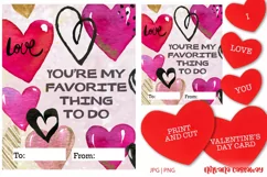 You're My Favorite Thing To Do Valentine's Day Card Product Image 1