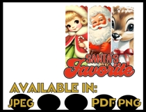 Christmas bundle png JPEG sublimation 4 design snowman santa Product Image 6