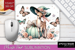 Fawn Halloween Mouse Pad Sublimation Coquette Mousepad PNG Product Image 1