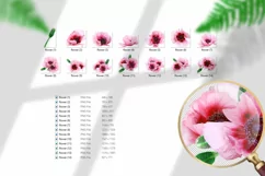 Political divisions of theUS. Pink fluffy textured & poppies Product Image 4