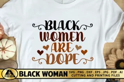 Black Woman SVG Black Women Are Dope SVG Black History SVG Product Image 1