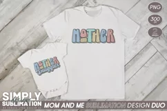 Mom & Me Sublimation Design Duo| Mother | Mother Snuggler Product Image 1