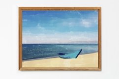 Boat And Sea - Watercolor - Wall Art - Digital Print Product Image 3