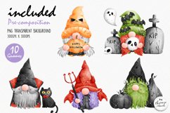Halloween gnome clipart, halloween clipart, gnome halloween Product Image 3