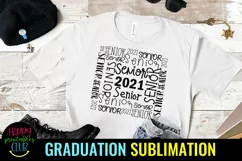 Senior 2021 Sublimation- Graduation Sublimation PNG Product Image 3