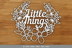 Little Things Papercut SVG Product Image 1