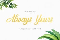 Web Font Always Yours Product Image 1