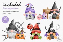 Halloween gnome clipart, halloween clipart, gnome halloween Product Image 2