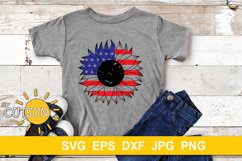 Patriotic Sunflower SVG Product Image 3