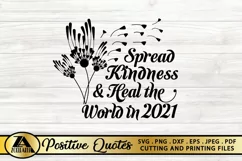 KIND SVG Positive Quote SVG PNG EPS DXF Inspirational SVG Product Image 11