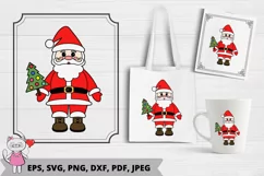 Santa SVG ,Santa SVG Cut Files ,Christmas SVG Product Image 4