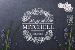 Mr and Mrs sign SVG file to cut and engrave Product Image 5