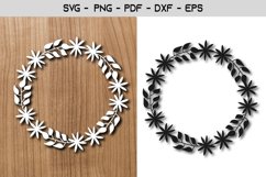 Flower Frame Paper Template Design Product Image 1