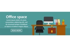 Office space banner horizontal concept Product Image 1