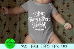 One fangtastic baby svg, halloween baby svg Product Image 1