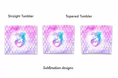 Mermaid tumbler design,20 oz skinny tumbler sublimation Product Image 3