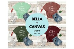 Bella Canvas 3001 Bundle T-Shirt Mockup Flat Lay Collection Product Image 1
