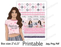 Weekend Home Valentines Printable Stickers Box Size 2"x1,5" Product Image 4