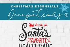 Christmas Healthcare worker svg, a health care worker svg Product Image 5