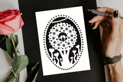 Papercut Love Birds with Flowers and Hearts Card Cover Product Image 4