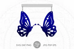 Butterfly earrings |insect earrings | Faux leather jewelry Product Image 1