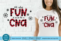 Christmas CNA svg - a CNA Christmas oh what fun design Product Image 1