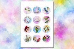 Vintage Birds,2",1.5",1.25",1",35,30,25,20,18,16,14,12mm Product Image 3