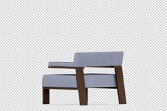Isometric Arm Chair 3D isolated render Product Image 1