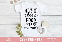 Eat Sleep Poop Repeat SVG - Baby Life SVG Product Image 2