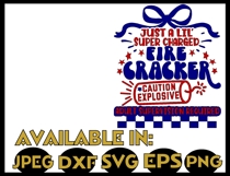Firecracker SVG DXF JPEG Silhouette Cameo Cricut July 4th Product Image 2