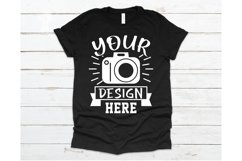 Bella Canvas 3001 Mockup, bella canvas black t-shirt mockup Product Image 1
