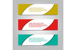 abstract design web banner. colorful gradient shape design. Product Image 1
