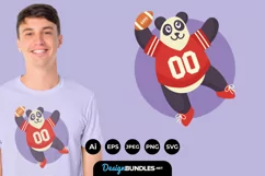 Animal American Football Mascot for T-Shirt Design Product Image 1