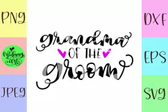 Grandma of the groom svg, wedding svg Product Image 2