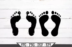 Human Adult or Baby Feet SVG Design Product Image 1