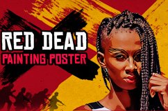 Red Dead Paing Poster PhotoshopEffect Product Image 4