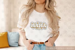 Mama Sublimation design | Mama PNG | Daisies PNG | Vintage Product Image 5