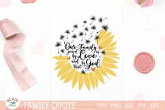 Sunflower family quote SVG,Dandelion family quote SVG Product Image 1