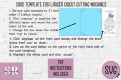 Birthday card insert design| Paper cutting | Cricut Joy svg Product Image 5