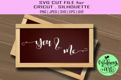 You and me sign svg, valentine sign svg Product Image 1