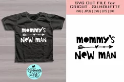 Mommy's new man svg, kids shirt svg Product Image 1