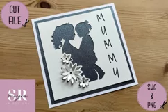 3D Mummy card| Paper cutting | Mother’s Day card SVG Product Image 2