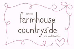 FARMHOUSE COUNTRYSIDE Rustic Handwriting Font Product Image 1
