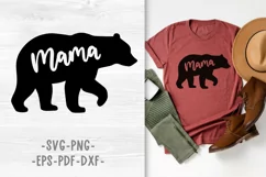 Mama bear svg Mama svg Mama bear png Grizzly bear svg Product Image 1
