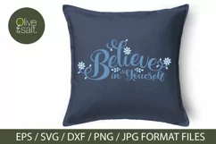 Believe in yourself svg, inspirational svg, believe svg Product Image 2