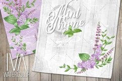 Flowers and herbs digital paper pack Product Image 2