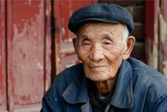 Elderly asian man with a warm smile Product Image 1