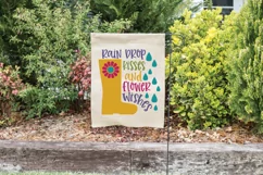 Raindrop Kisses and Flower Wishes SVG File - Spring SVG file Product Image 2