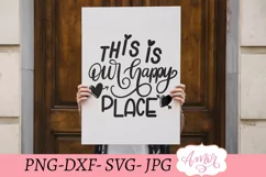 This is our happy place svg, Porch sign svg Product Image 2